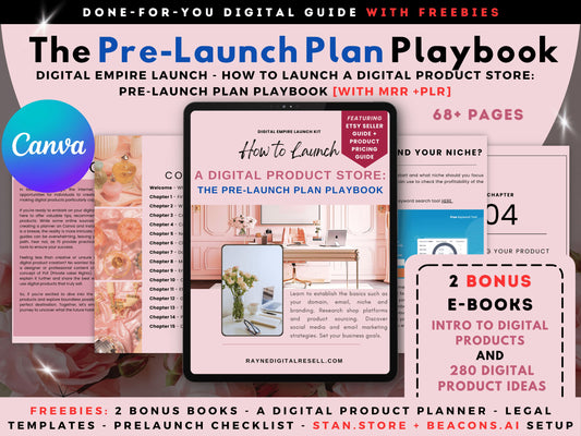 How to Launch Digital Product Store: The Pre-Launch Plan Playbook